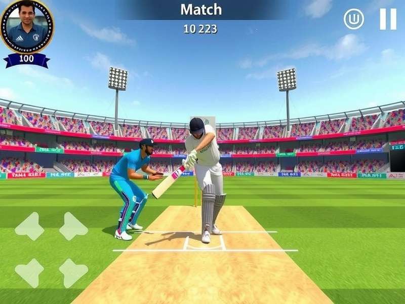 Indian VR Cricket Arena batting interface